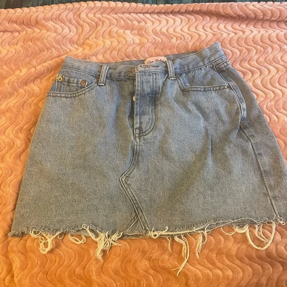 Cry Baby High Waisted Denim Mini Skirt - Picture 3 of 8
